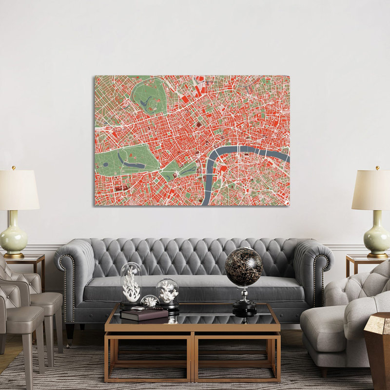London Classic 1 Piece Wrapped Canvas Painting, 152.5 cm H x 101.5 cm W