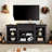 Media Console Table With Large Storage Cabinet, Modern TV Media Entertaionment Stand
