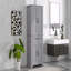 Armoire de rangement de salle de bain avec portes et tiroir, plusieurs espaces de rangement, tablettes réglables-1764246995