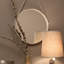 Flat Leather Wall Mirror