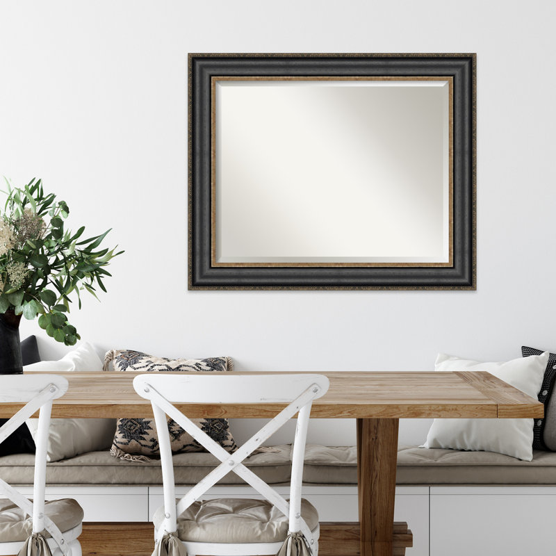 Dyana Flat Wall Mirror, 27.75" x 33.75", Bronze