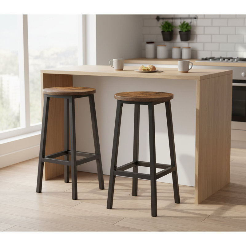 Counter Stool with Metal Frame