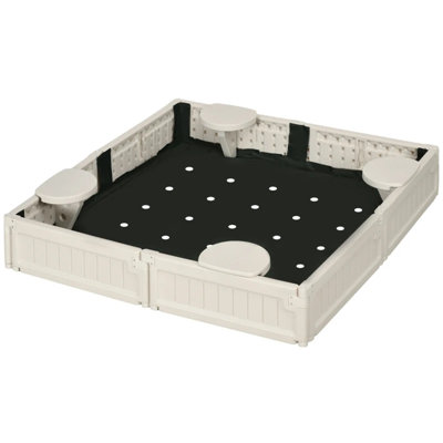 Sandbox,Easy Assembly Kids Outdoor Sandbox