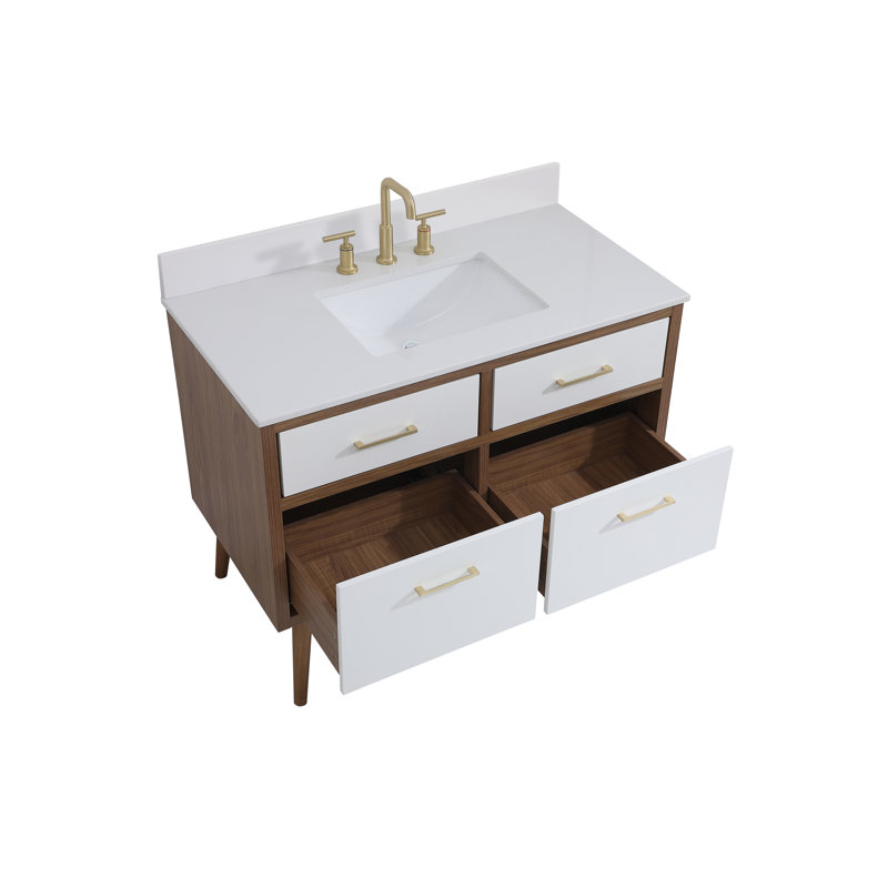 Ensemble de meuble-lavabo simple 42 po Steinfeldt, Blanc