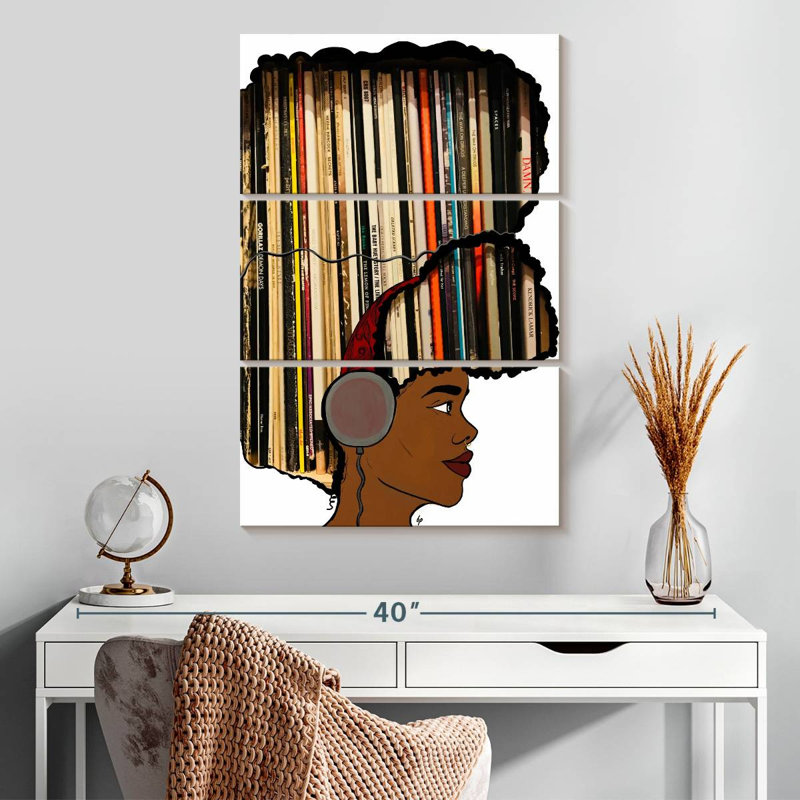 Leisha Put A Record On, 32" H x 20" W
