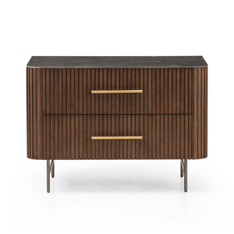 Fletcher 2 - Drawer Nightstand, Brown