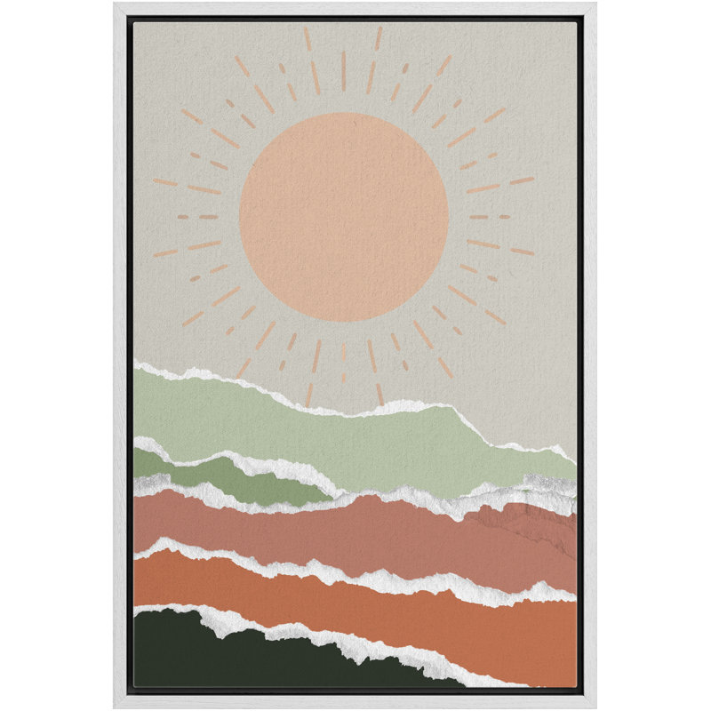Cadre flottant, impression sur toile, Blanc, H 24 po x l 36 po x P 1,5 po