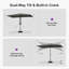 Parasol de table rectangulaire 6,5 'x 10'-670938862