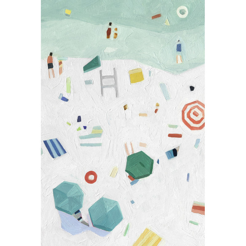 " Beach Vista I " by Emma Scarvey Painting Print, 36" H x 24" W x 1.25" D