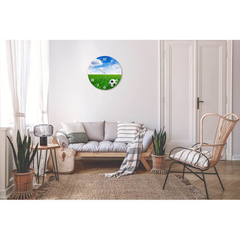 Jhadiel Glass Wall Clock