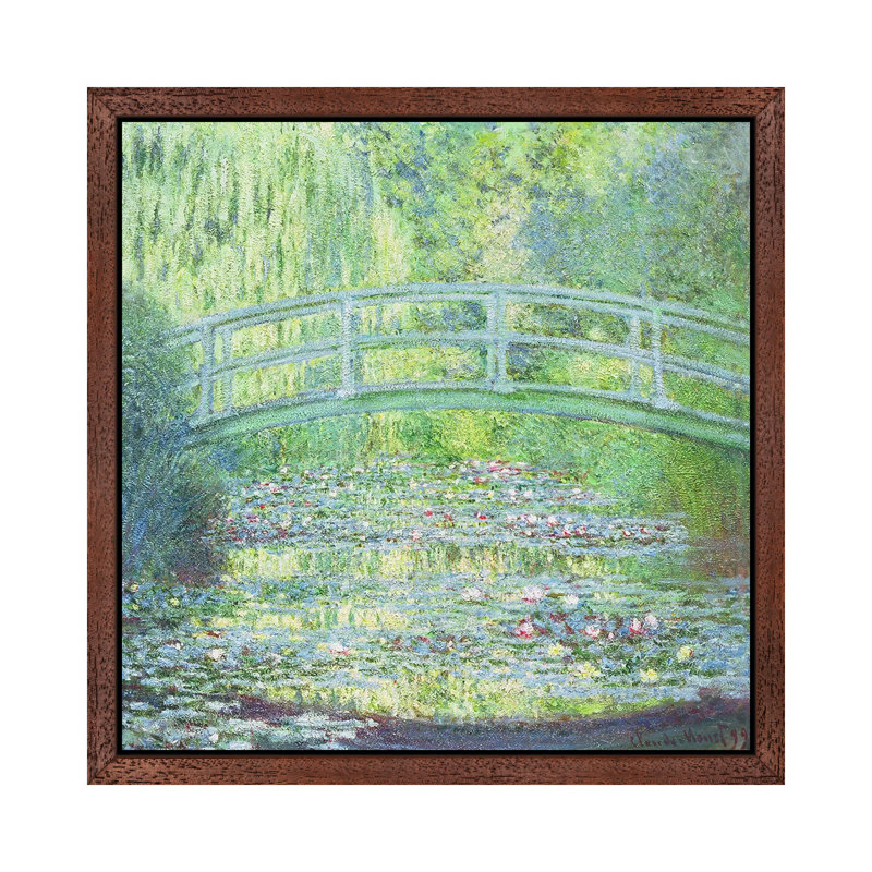 The Waterlily Pond With The Japanese Bridge, 1899 by Claude Monet - Painting on Canvas, 93.98 cm H x 93.98 cm W