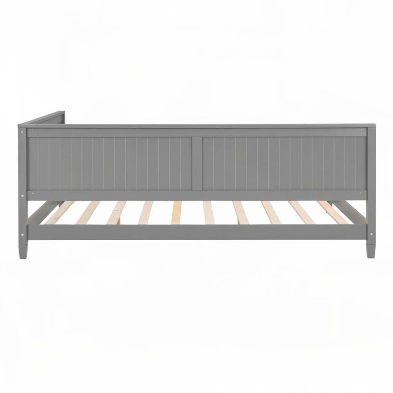 L-Shape Wood Daybed,Sofa Bed, Gray, Full/Double