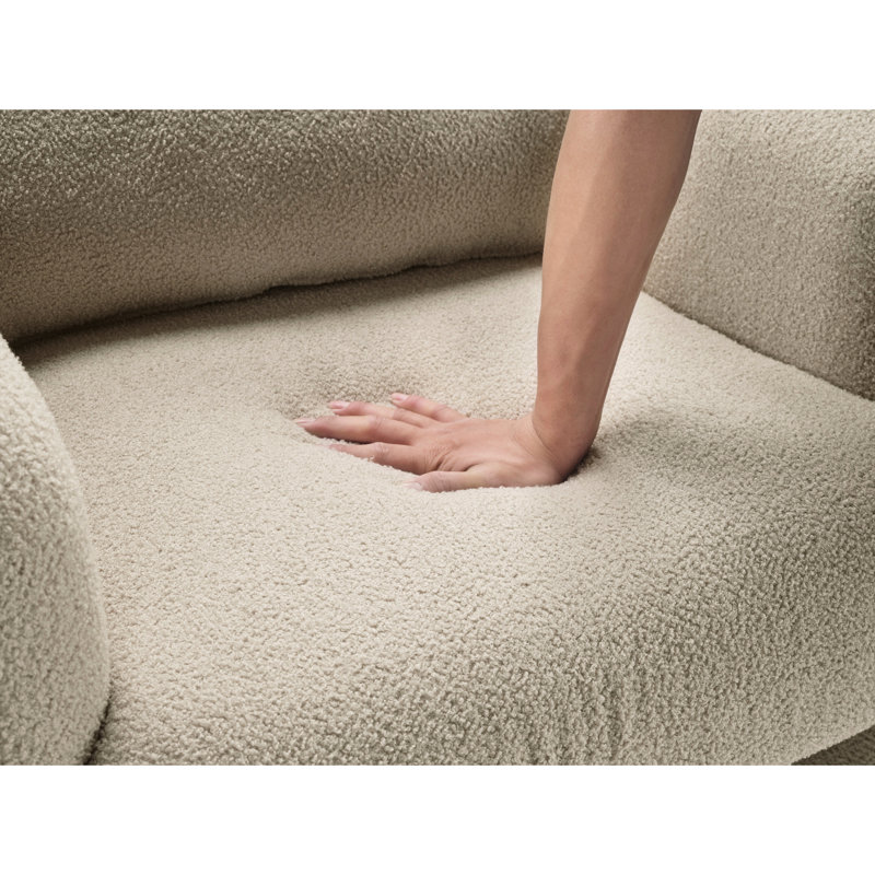 Chaise d'appoint Taupe Boucle, Taupe