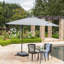 Parasol suspendu simple en forme de banane