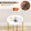44cm W Metal Bedside Table