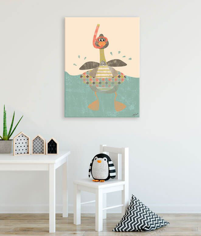 Splish, Splash, Splosh Canvas Art