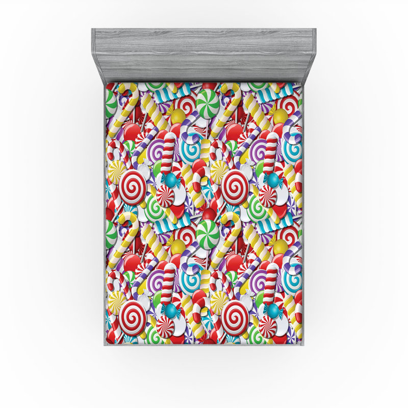 Multicolore drap-housse Ambesonne, Drap-housse très grand californien