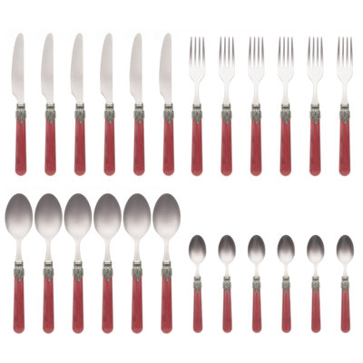 Garlough 24 Piece Cutlery Set, Service for 6