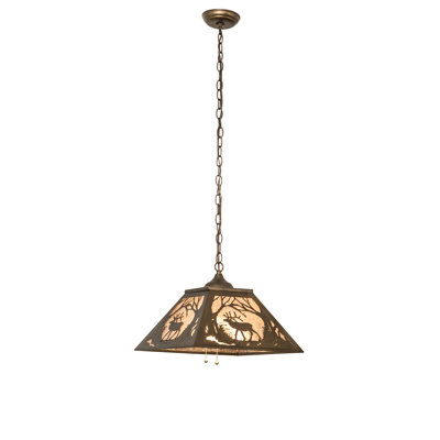 Luminaire suspendu conique à 2 lumières