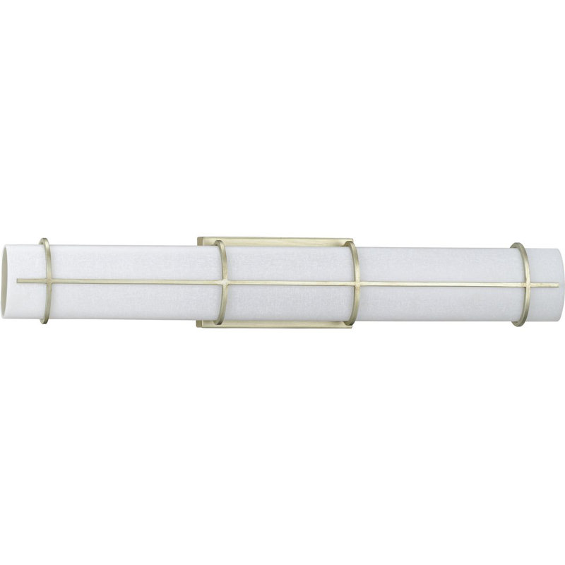 Grid LED Steel LED Flush Mounted Sconce, Silver Ridge