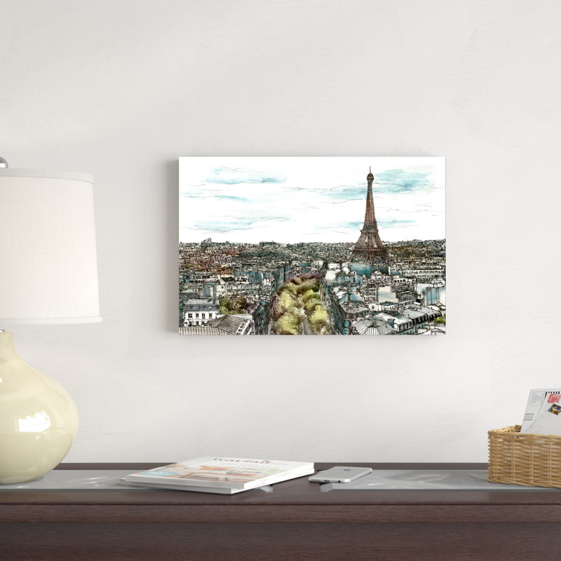 Après-midi européen I, H 12 po x l 18 po x P 1,25 po