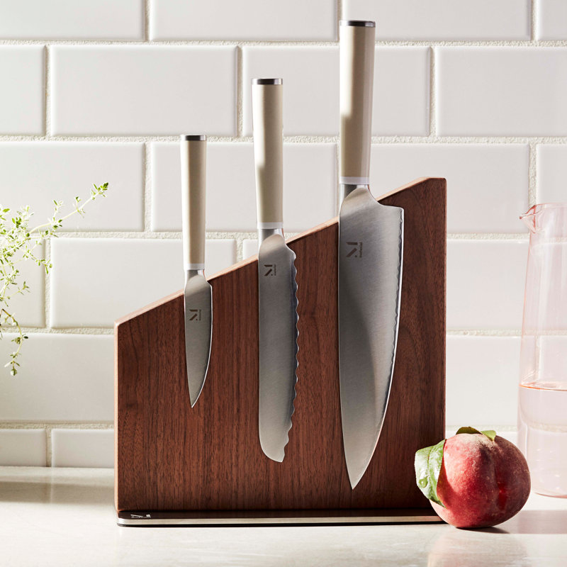The Knives + Stand - Chef's Knife Set w/ Magnetic Holder