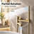 Wall Mount Tub Faucet with Handheld Shower, 90° Rotatable Spout Bathtub Tap-109767566