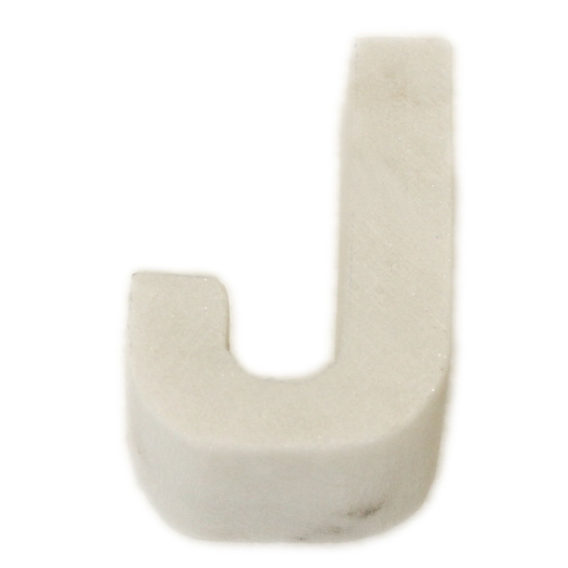 Zeb Text & Numbers Letter Block, J