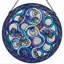 Panneau de vitrail Celtic Moon - 7,8H-1603731874