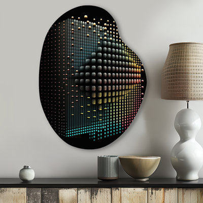 Chousein - Modern Geometric Pear Shape Assymterical Metal Wall Art