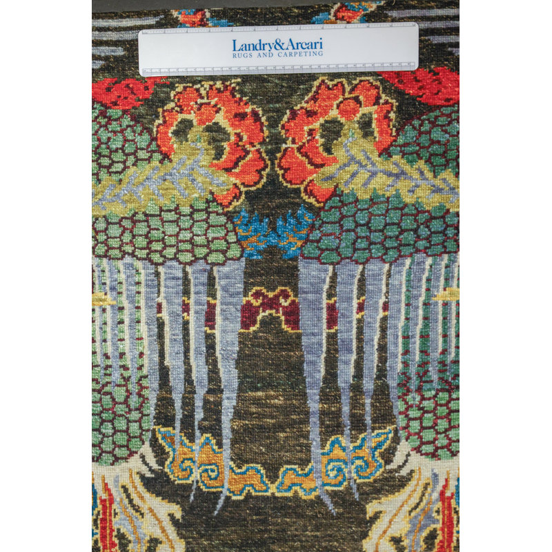 Tibetan Rugs By Bespoke One-of-a-Kind Rectangle 9'2" X 12'6" Area Rug