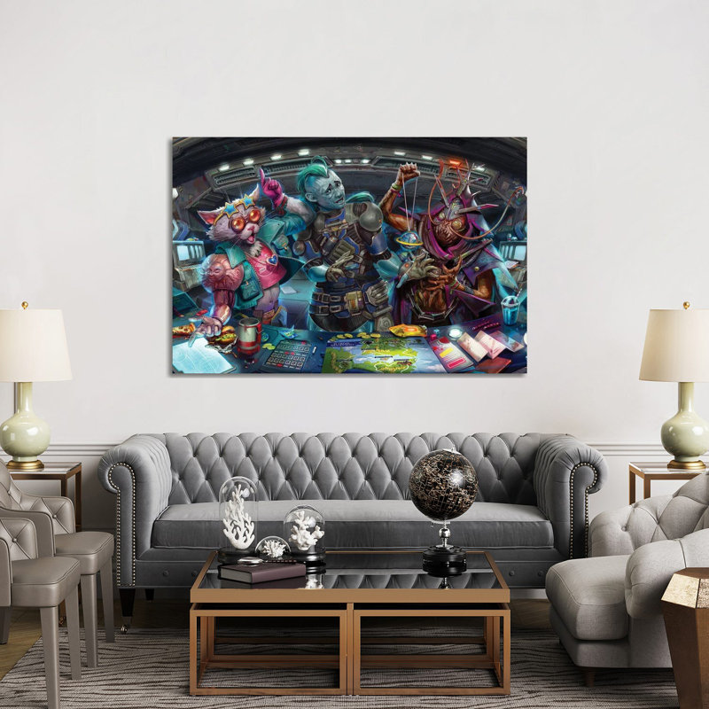«Adventures in the Galaxy Opener», reproduction d'art sur toile tendue, H 40 po x l 60 po, Toile tendue, Ne s’applique pas