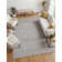 Tapis rectangulaire gris / blanc Mantra