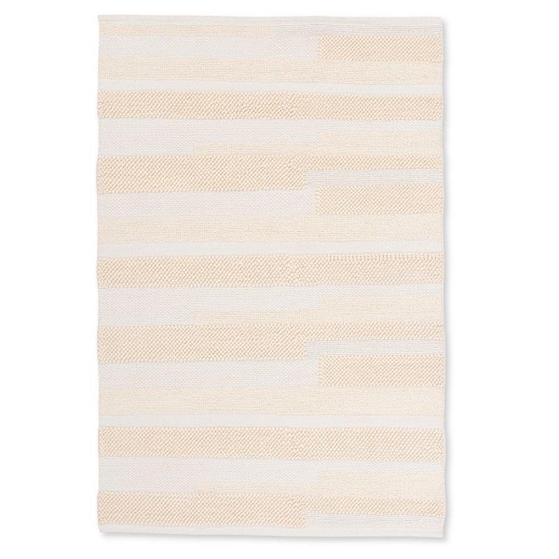 Tapis ivoire tissé à la main Hygge