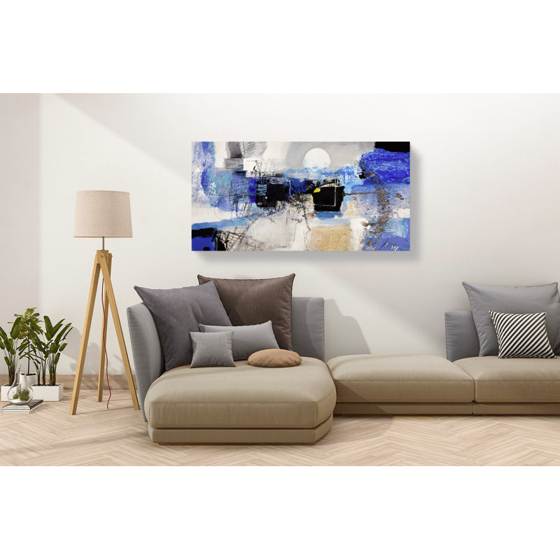 Moonlight by Arthur Pima - No Frame Print on Canvas, 50cm H x 100cm W x 4cm D