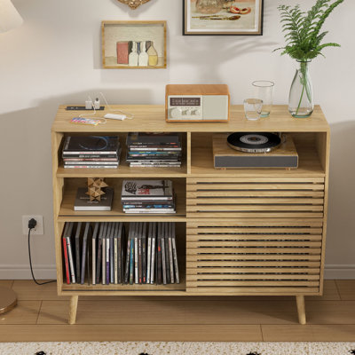 Record Player Stand With Two Sliding Doors For Record Storage Record Player Table Turntable Stand For Living Room Bedroom Record Player Stand With Two Sliding Doors For Record Storage Record Player Table Turntable Stand For Living Room Bedroom