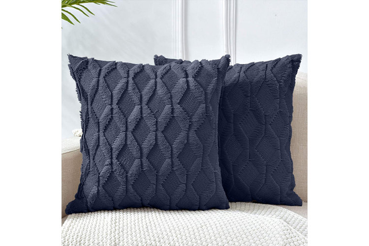 Non-Slip Throw Pillow Cover (20 YellowStripe) - Non-Slip Pillow