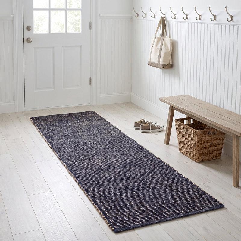Colston Jute and Cotton Braided Farmhouse Rug, Runner 2' x 6'
