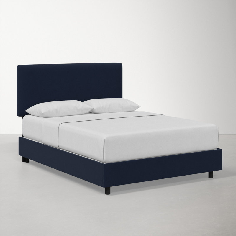 Eisley Upholstered Standard Bed, Queen, Classic Ink Performance Velvet