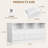 6 Drawer Dresser for Bedroom with Power Outlets & LED Light, Slim Wooden Chest of Drawers with Open Shelf, Space Saving Skinny Dresser for Nursery, Apartment, Closet Organization-1303617479