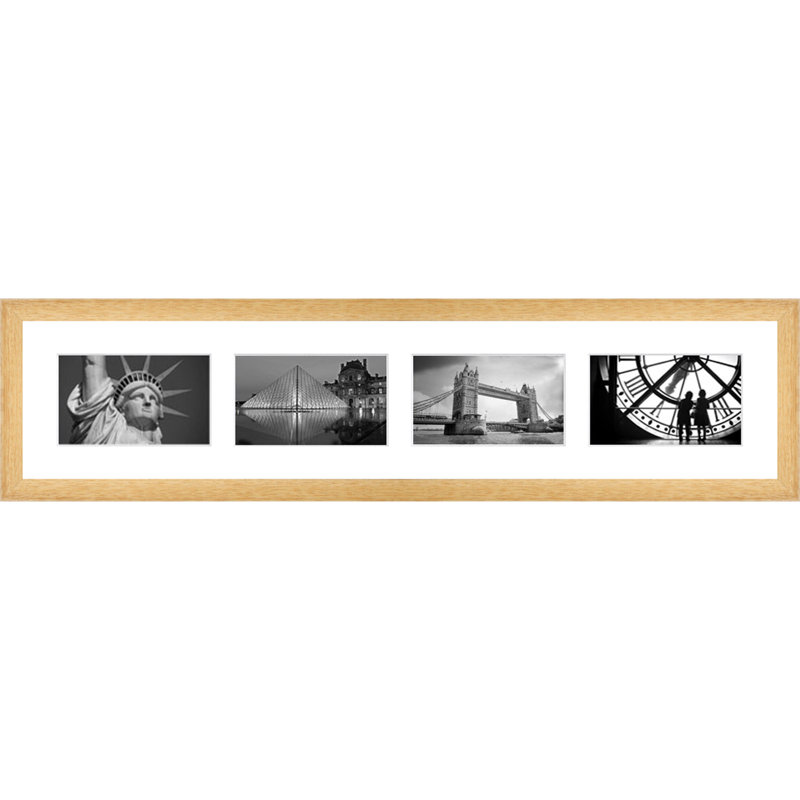 Kloud Collage Picture Frame, Natural Brown