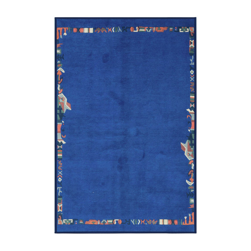 Abstract Indoor Rug, Rectangle 7' x 9'