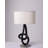 Ensemble de lampe de table blanche 16 po