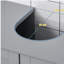 Armoire de rangement à piédestal, base de meuble-lavabo, armoire de salle de bain sous évier avec découpe en U et tablette réglable-120102133