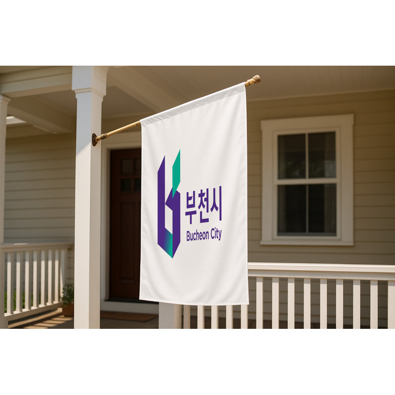 Drapeau de Bucheon - drapeau extérieur