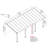 Palram - Canopia Olympia 9' 8" D x 24' W Polycarbonate Aluminum Stationary Patio Awning White-32240034-32240030