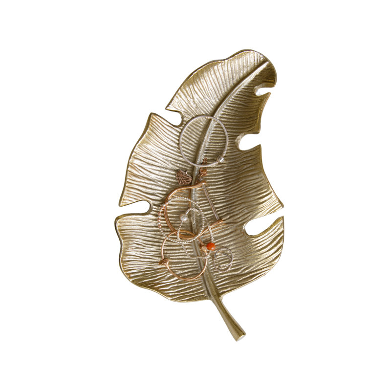 Artesà Cast Aluminium Gold Leaf Plate