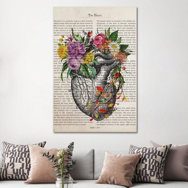 The Heart by Aged Pixel - Wrapped Canvas Print, 152.5 cm H x 101.5 cm W