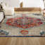 Tapis crème / orange Lathan Bohemian FLAIR Boho-1566100856