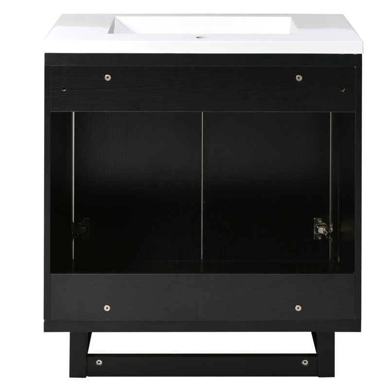 Ensemble de meuble-lavabo sophistiqué avec rangement abondant et design élégant pour une salle de bain soignée